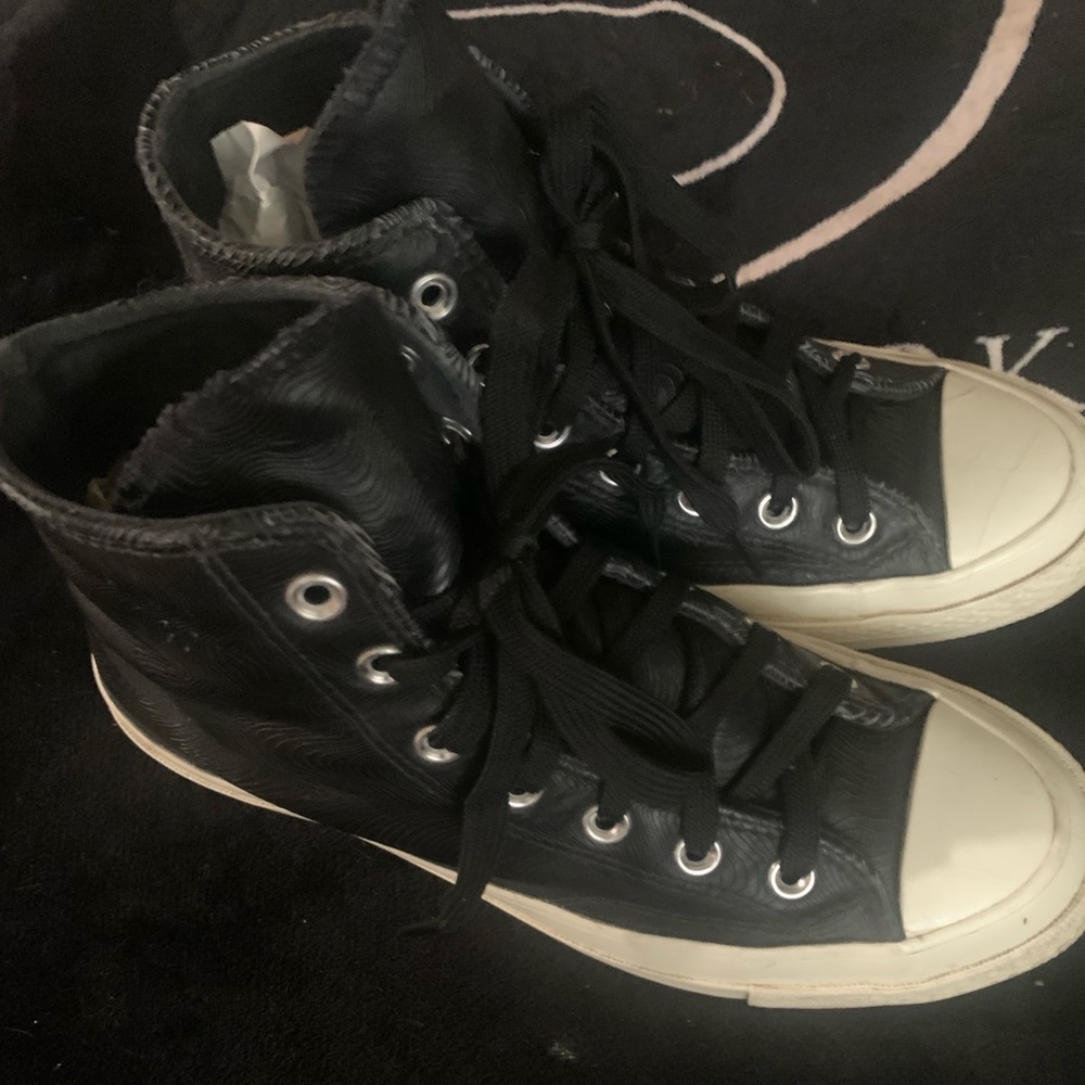 COPY - Converse all star Chuck Taylor unisex 70 High back black Embossed. Very …